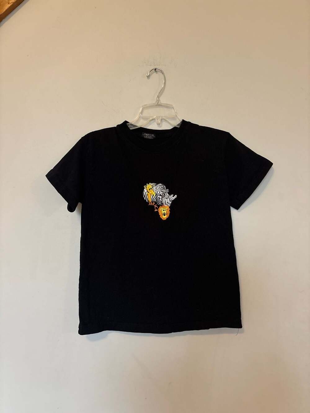 Vintage Airborne Kids Africa Safari Big 5 Embroidered T-Shirt 10-12